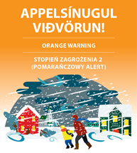 Appelsínugul aðvörun